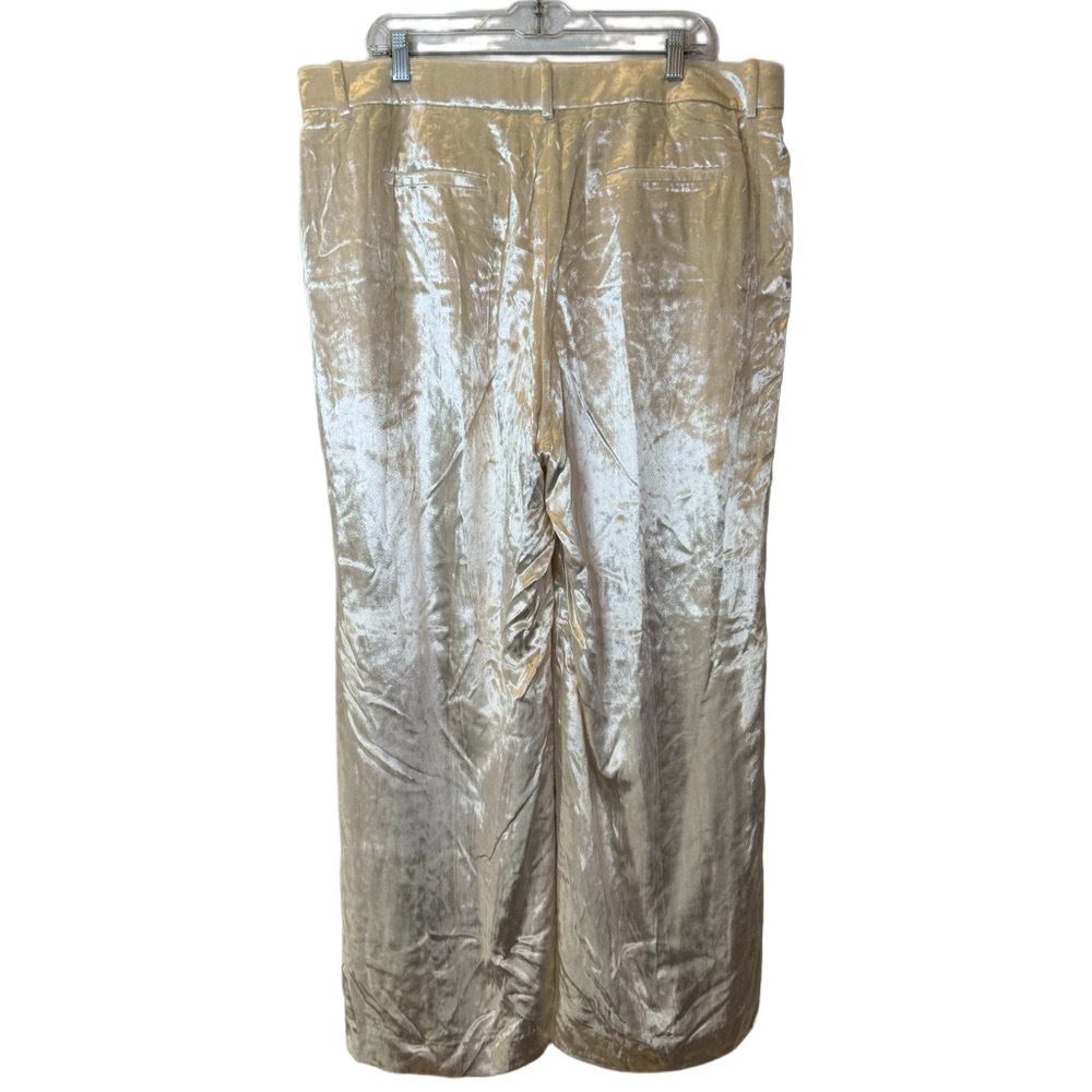 J CREW ‘Carolina Drapey Velvet’ Wide Leg Pants - Picture 13 of 17